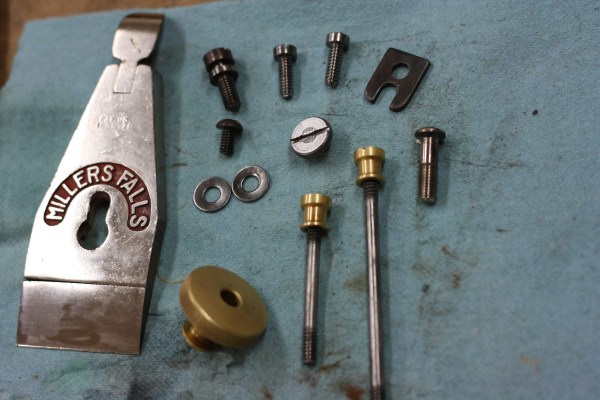 Lever cap and small bits after cleaning...