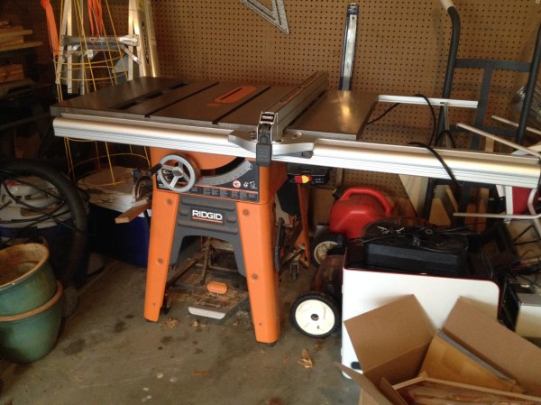Enjoy your new home, old Ridgid Tablesaw!