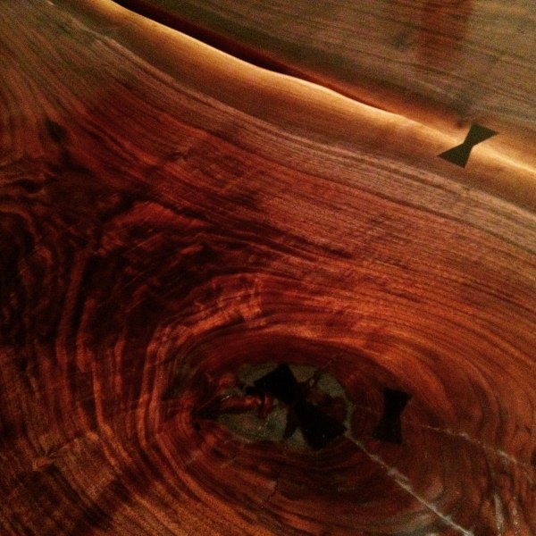 I like the contrast between the center butterfly, highlighted in sapwood, and the butterflies in the knots, which you almost don't even know are there.