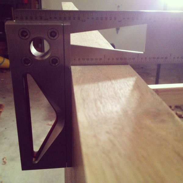 Checking for gaps with the most accurate square I own.