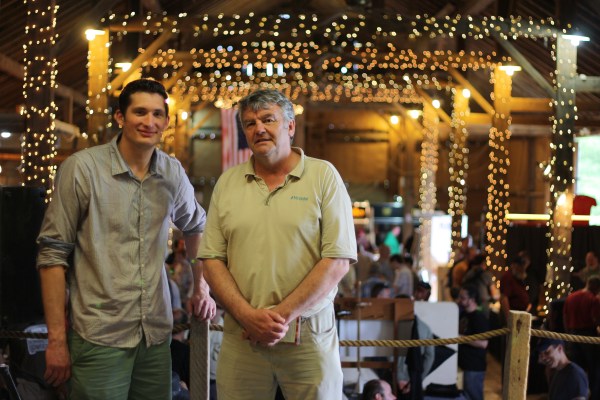 Couldn't even get a picture of the crowd without these two guys jumping into the picture...