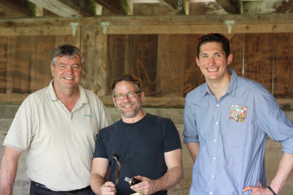 Two English Guys With Peter Galbert (they even followed me to the green woodworking tent apparently)